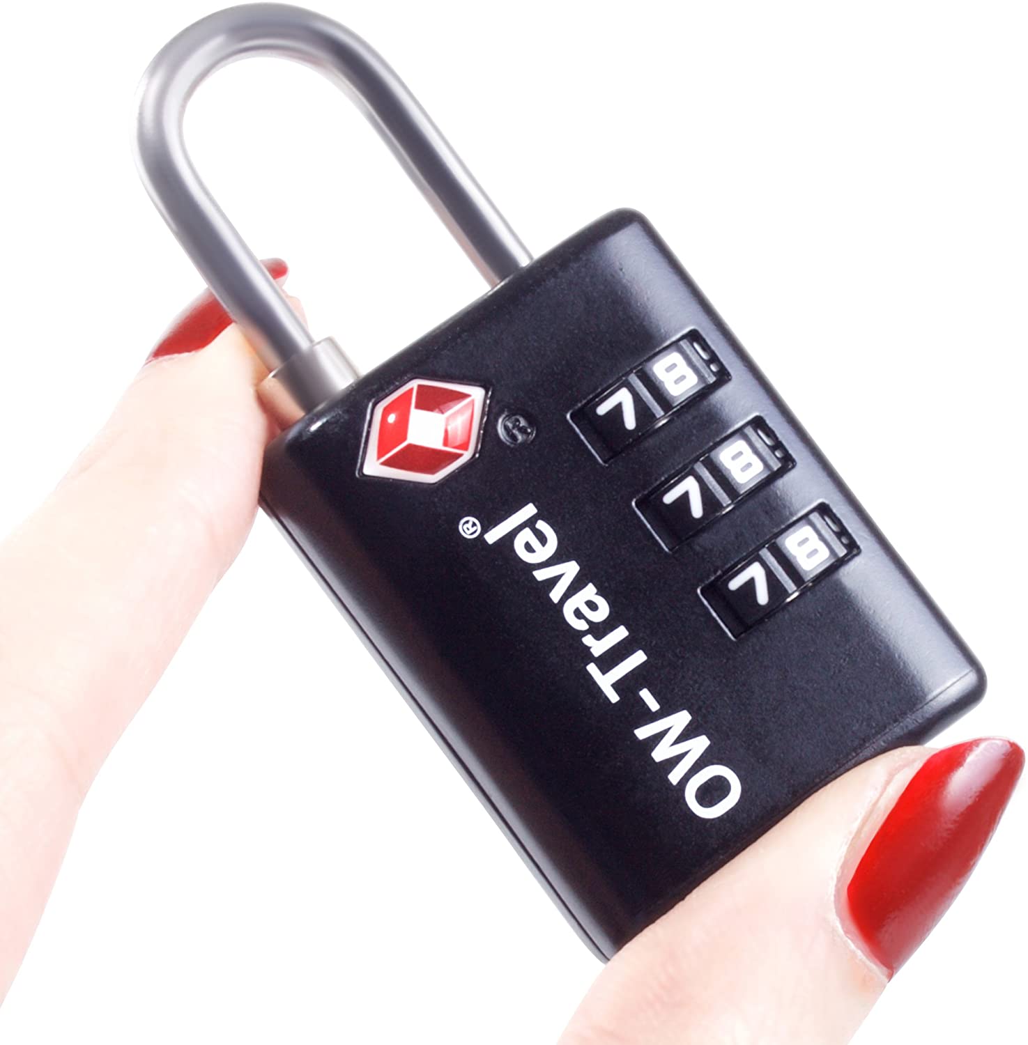 OW-Travel TSA Approved Luggage Locks Suitcase Locks with Open Alert (4 Pack Black) 3 Digit Security Suitcase Padlock. Travel Bag Combination Luggage Padlocks for Suitcases. Bags Case TSA Travel Lock - Image 3