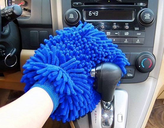 Amison Car wash Mitt Cleaning Gloves, 2 Pack Ultra-soft Premium Microfiber Wash Gloves With 2pcs Cleaning Cloth For Car Cleaning & Household Cleaning - Image 2