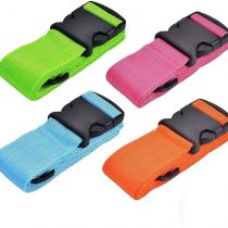 Luggage Straps 4Pack Adjustable Suitcase Belts Travel Packing Belt with Buckle Closure Baggage Security Straps 4 Colors