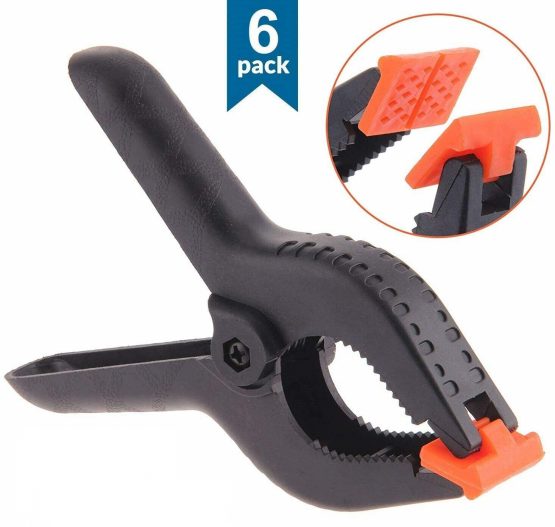 6 Pcs 3" 7.6cm Plastic Spring Clamps Extra Strength and Grip Clips Textured Handles Ideal for DIY Projects, Tarpaulin, Garden, Market Stall, Background Muslin, Canvas Paper, Photo Studios, Arts Crafts - Image 4