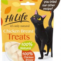 HILIFE,Chicken Treats it's only natural Cat Treats - 100% Chicken Breast, 100% Natural Grain Free, 12 Bags x 10g