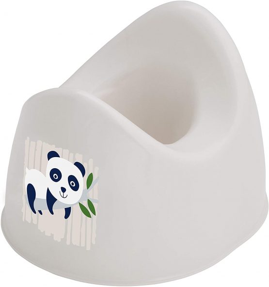 Rotho Babydesign Bio Toilet with Panda, 100% Biodegradable, 30.2 x 26.4 x 21.5 cm, Organic White - Image 2