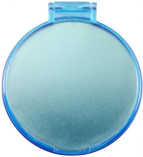 eBuyGB Compact Vanity Handbag Mirrors Folding Cosmetic Mirror Toiletry Bag, Blue, Pack of 10