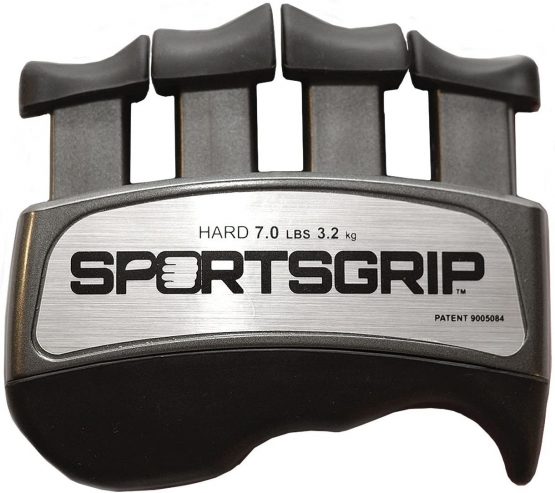 SPORTSGRIP Hand and Finger Exerciser (Hard - 7lbs / 3.2kg) – Best Ergonomic Finger Strengthener to Improve Grip for All Sport Athletes