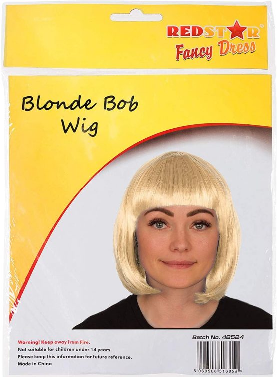 Ladies Short Bob Wig Fancy Dress Accessory Cosplay Party Wigs (Brown) - Image 2