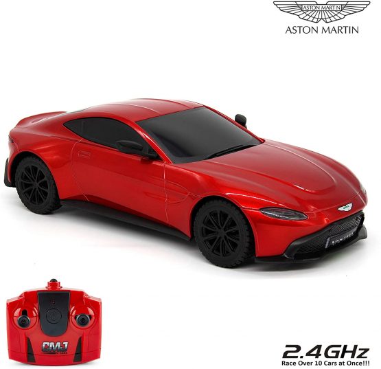 CMJ RC Cars™ Aston Martin Vantage Officially Licensed Remote Control Car. 1:24 Scale Red