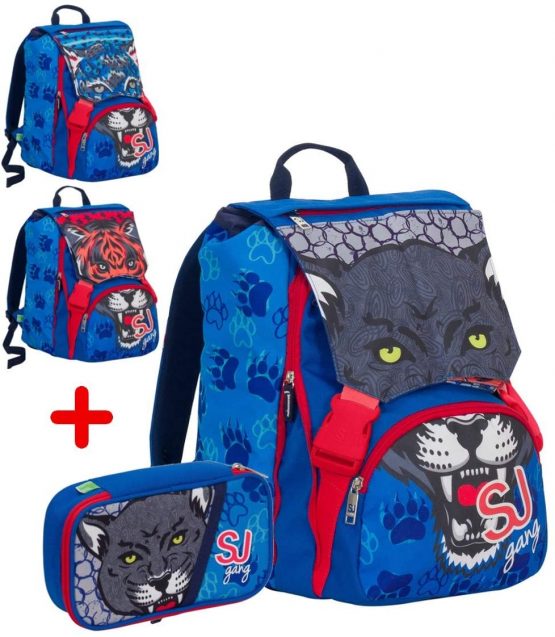 Seven Double School Backpack with School Bag SJ Wild Fashion 2018 , Assorted