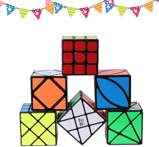 ROXENDA Cubes, [6 Pack] Magic Cube Set - Skew Axis Windmill Fisher Ivy 3x3x3 Cube Smooth Magic Cubes Puzzles Collection - Image 4