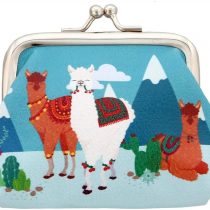 Puckator Cute Alpaca Tic Tac Change Purse, Polyurethane, Mixed, Height 8cm Width 9cm Depth 2cm