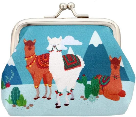 Puckator Cute Alpaca Tic Tac Change Purse, Polyurethane, Mixed, Height 8cm Width 9cm Depth 2cm