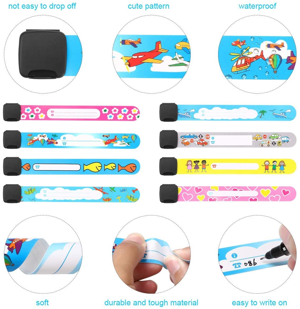 Vicloon Safety Wristband Bracelets - Image 3