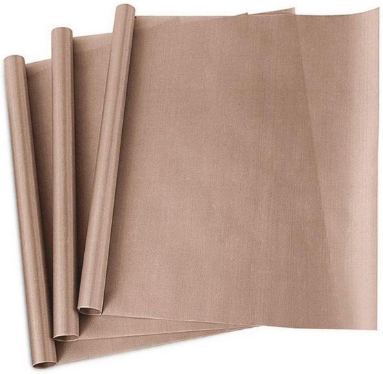 3 Pack PTFE Teflon Sheet for Heat Press Transfer Sheet Non Stick 16 x 24" Heat Transfer Paper Reusable Heat Resistant Craft Mat
