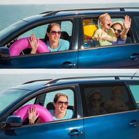 Goosky Car Window Shades for Baby, Car Sun Shades For Kids UV Sun Protection for Adults Pets, Car Blinds Fits Most Vehicles (2Pack) - Image 4