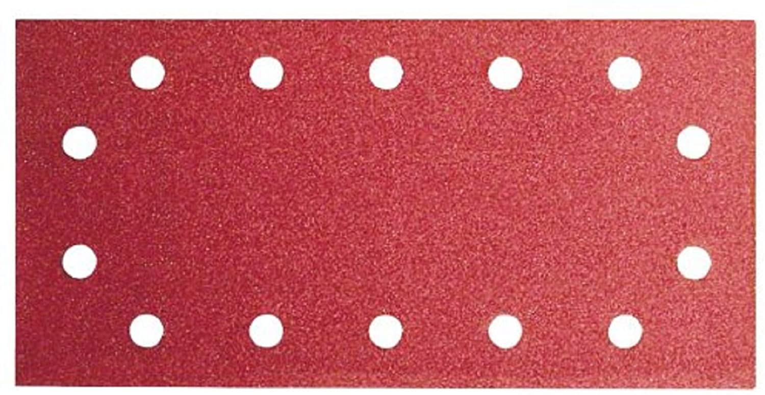 Bosch 2609256B26 Sanding Sheets for Orbital Sanders 115 x 280 cm Number of Holes 14 Grit 40 Lot of 10 Sheets
