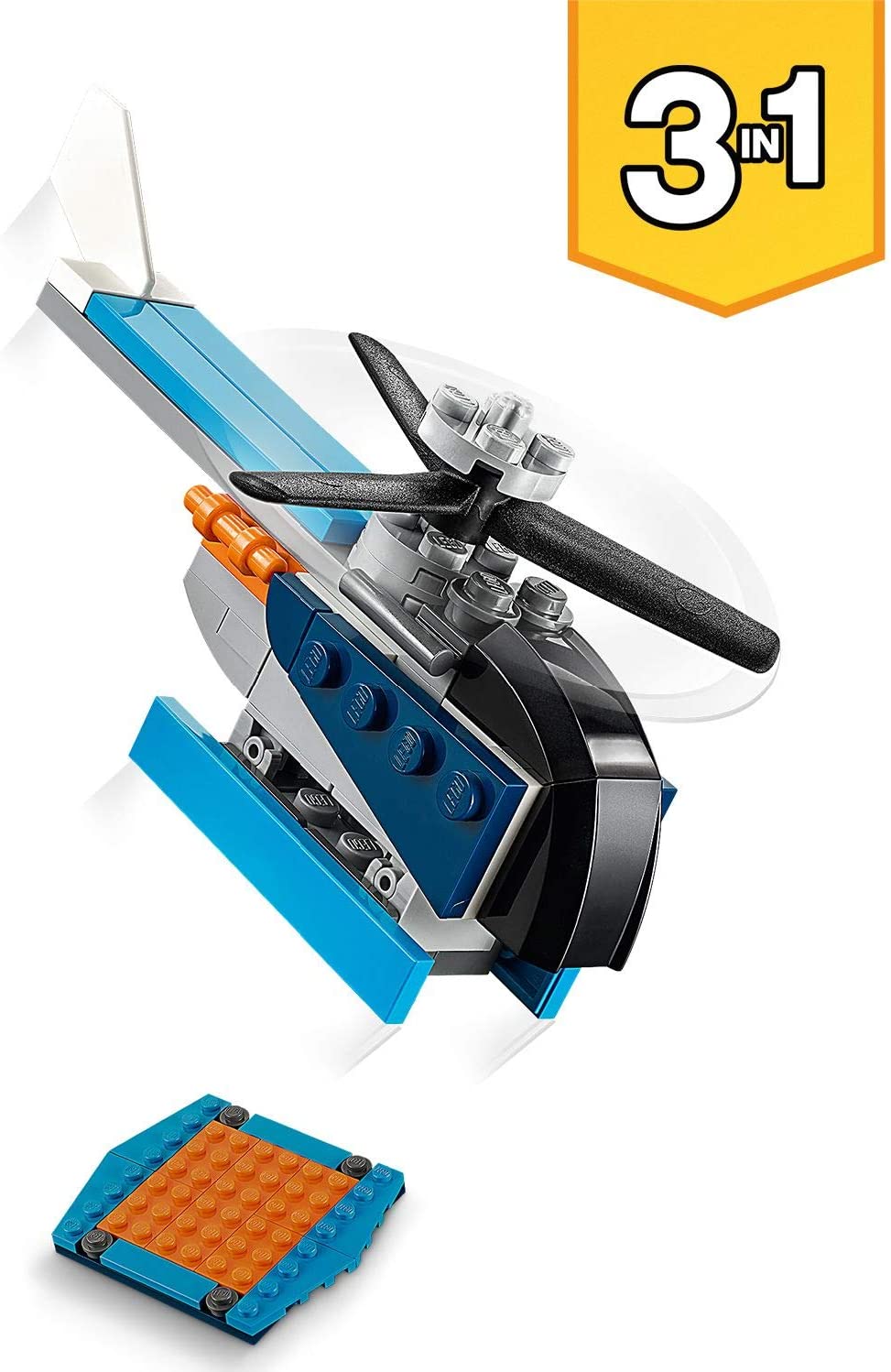 LEGO 31099 Creator Propeller Plane, Multicolor - Image 3