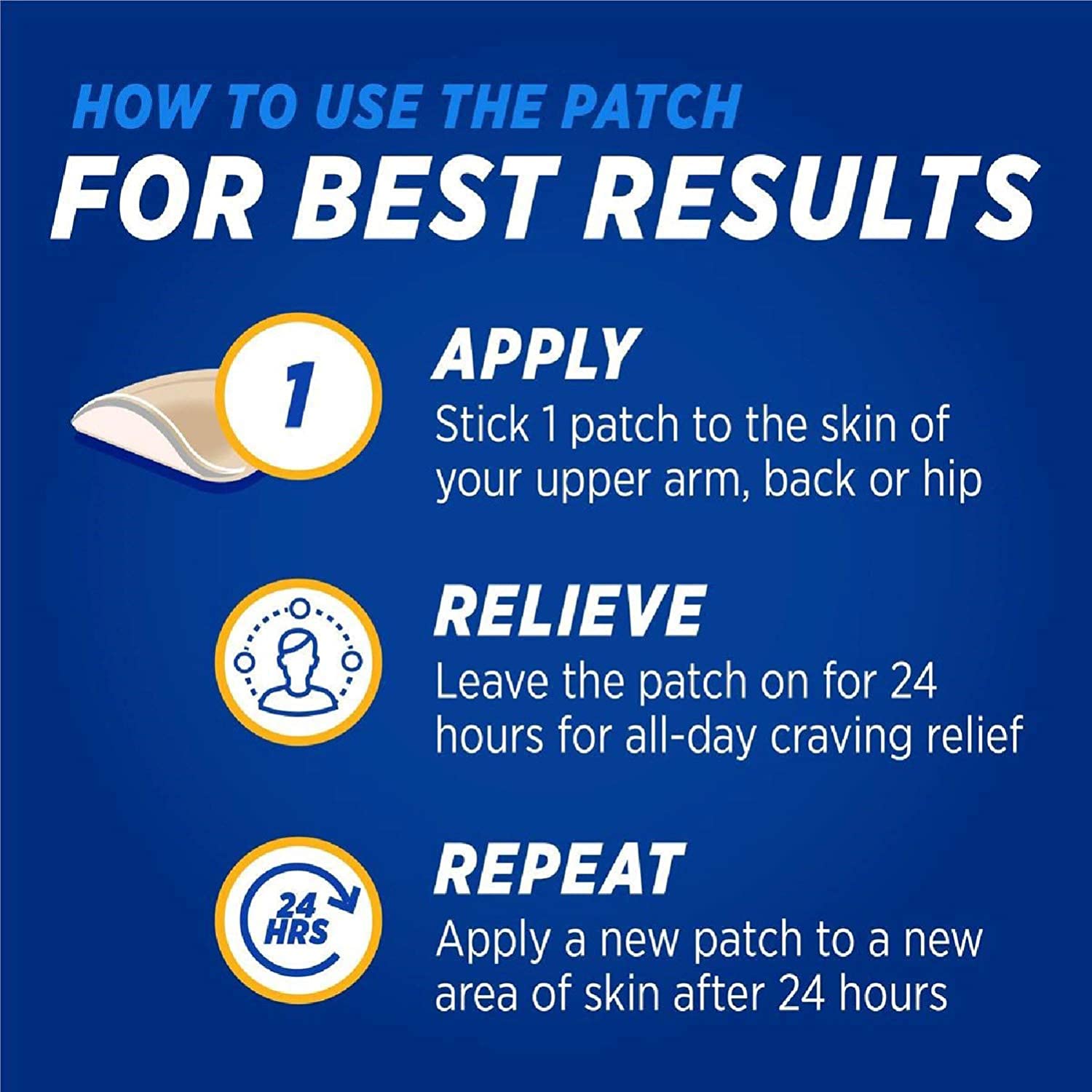 Nicotinell Nicotine Patch, Quit Smoking Aid Step 1, 24 Hour Patch, 21 mg, Pack of 7, Other, 7 Count (Pack of 1) - Image 4