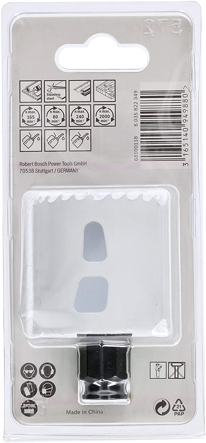 BOSCH Bi-Metal Hole Saw (for Wood and Metals 8% Cobalt Alloy, Progressive Tooth Design, diameter 52 mm, Accessory Drills) - Image 3