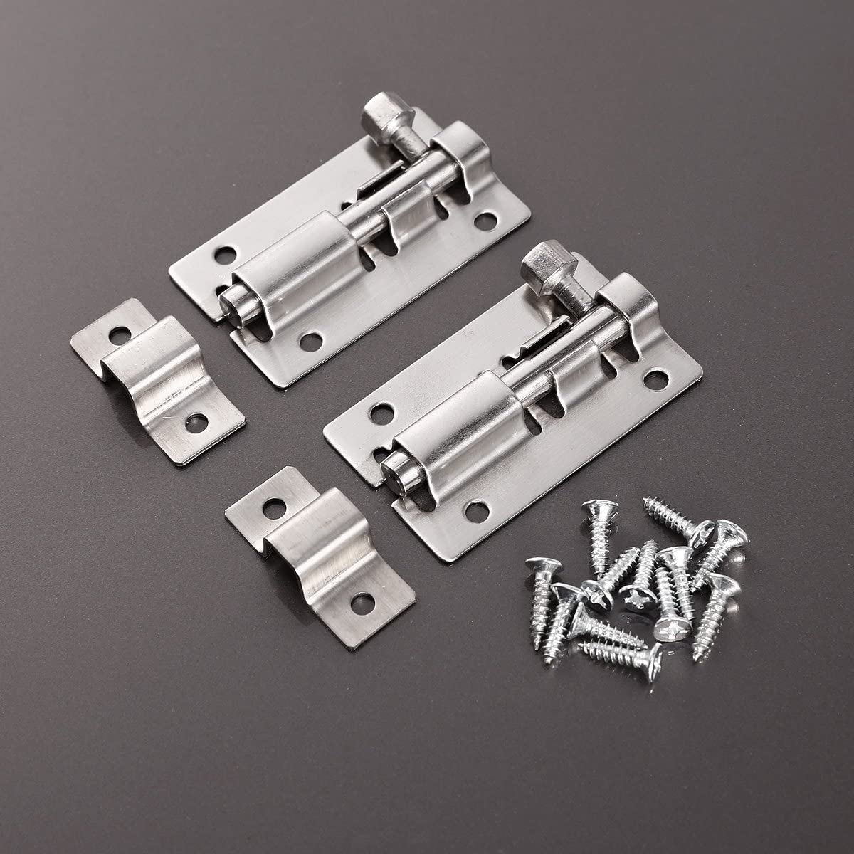 SurePromise Heavy Duty Door Bolt 2 inches Bathroom Gate Surface Slide ...