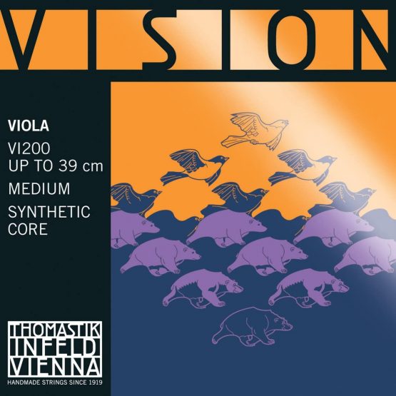 Thomastik Saiten für Viola Vision Synthetic Core Satz 4/4 mittel
