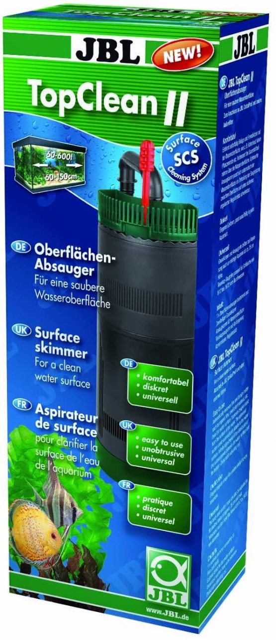 JBL TopClean II, Surface skimmer for fresh and saltwater aquariums