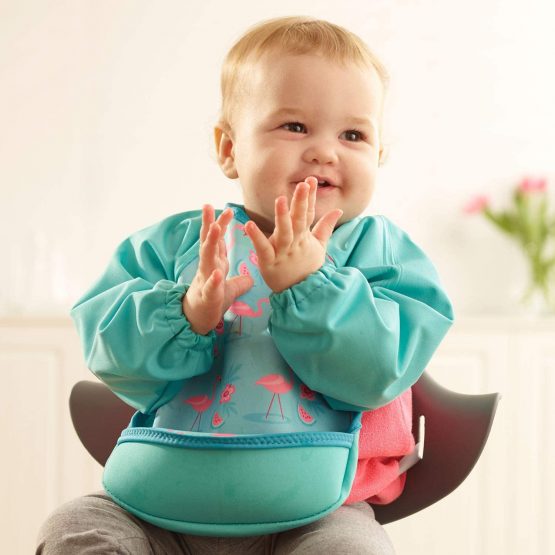 Bibetta Ultrabib Neoprene Bib with Raglan Sleeves for Babies - Image 3