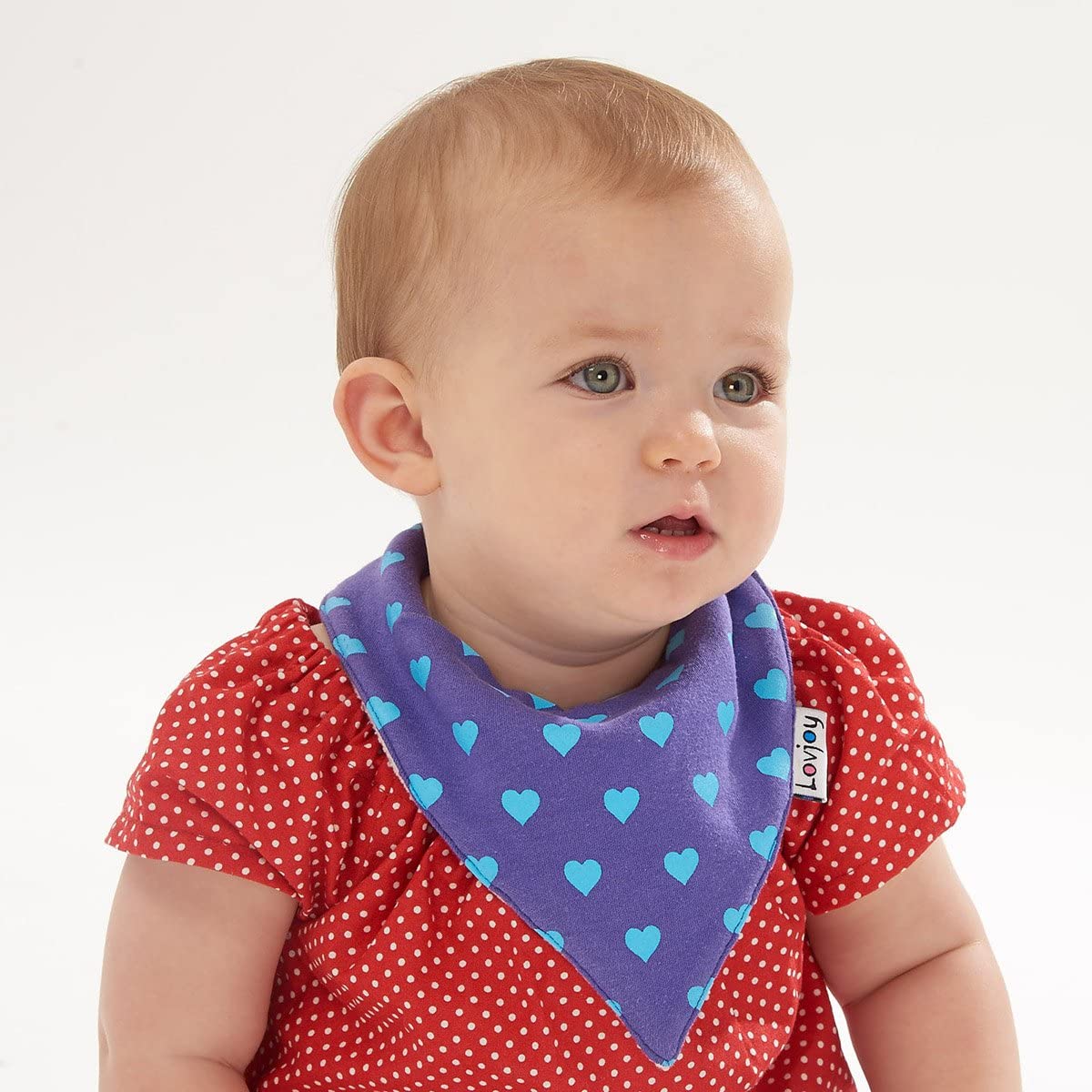 Lovjoy Bandana Dribble Bibs, Super Absorbent & Soft for Teething Babies, Adjustable Snaps, Fits Newborn to 3 years - Image 4