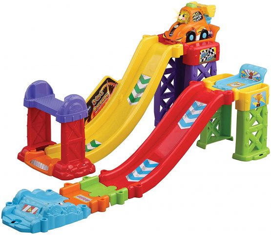 VTech Toot-Toot Drivers 3-in-1 Raceway, Toy Car racing Track for Boys and Girls, Car Tracks for Kids with Lights and Sounds, Musical Toy Race Track for Children Aged 1 to 5 Years - Image 3