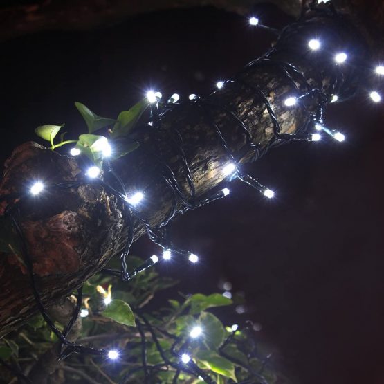 Tuokay, Solar Garden Lights, Outdoor Fairy Lights, Waterproof 72ft 22m 200 LED 8 Twinkling Modes, Decorative Lighting String Lights for Home, Gazebo, Patio, Lawn, Wedding Ornament (White) - Image 4
