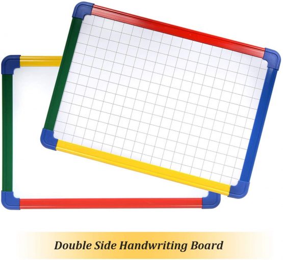 Small Kids Whiteboard A3 Double-Sided Magnetic Dry Erase Board and Maker for Home School Office，42x30cm - Image 4