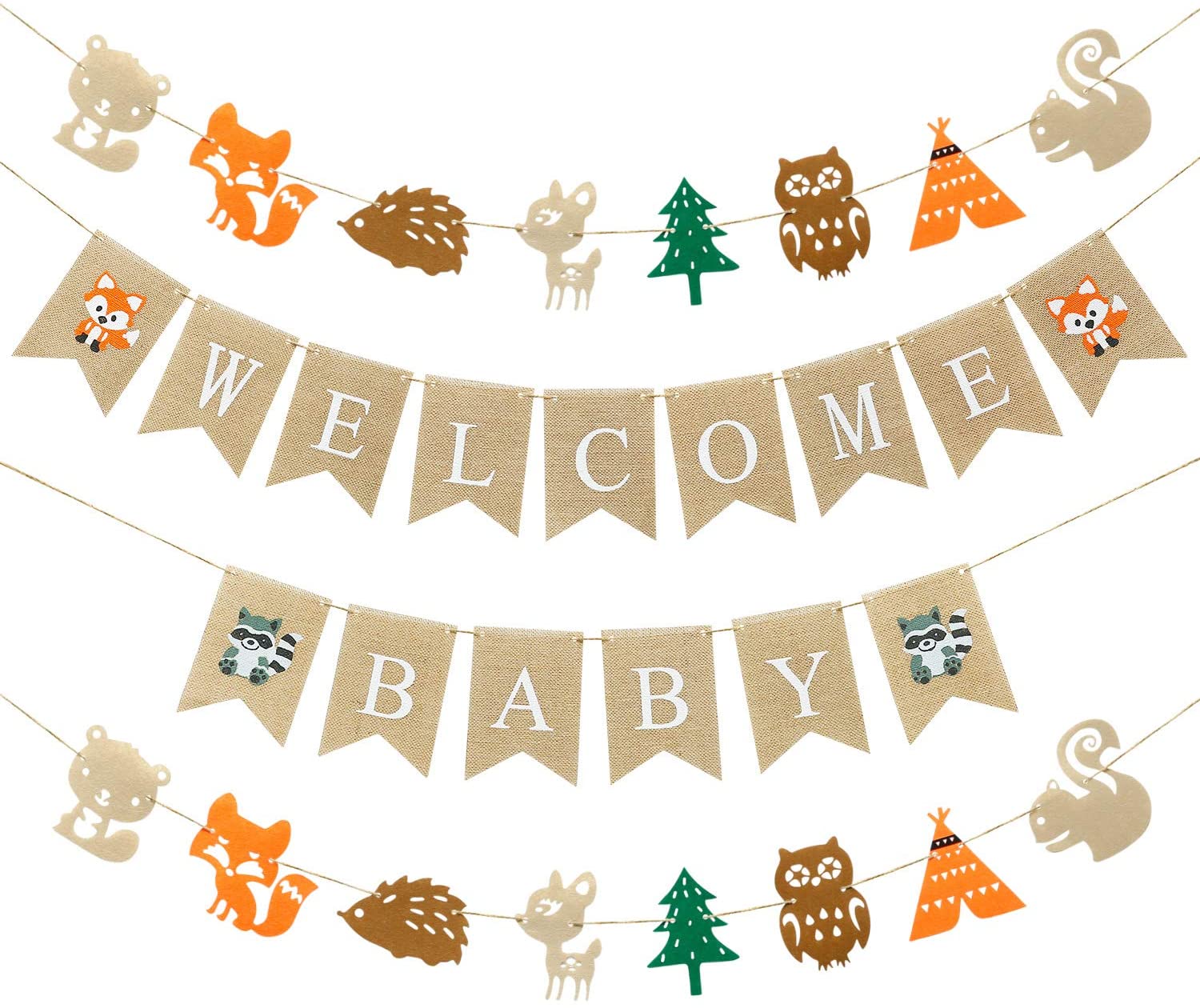 Wooden Baby Shower Decorations Wooden Baby Shower Banners, 1 Welcome Baby Banner