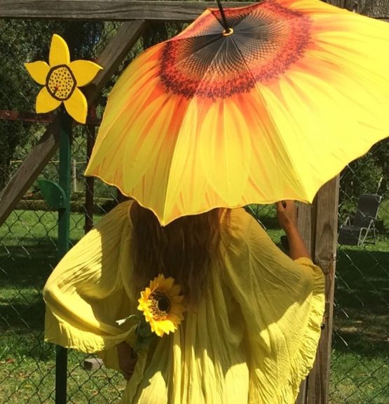VON LILIENFELD Umbrella Automatic Women Floral Motif Sunflower - Image 4