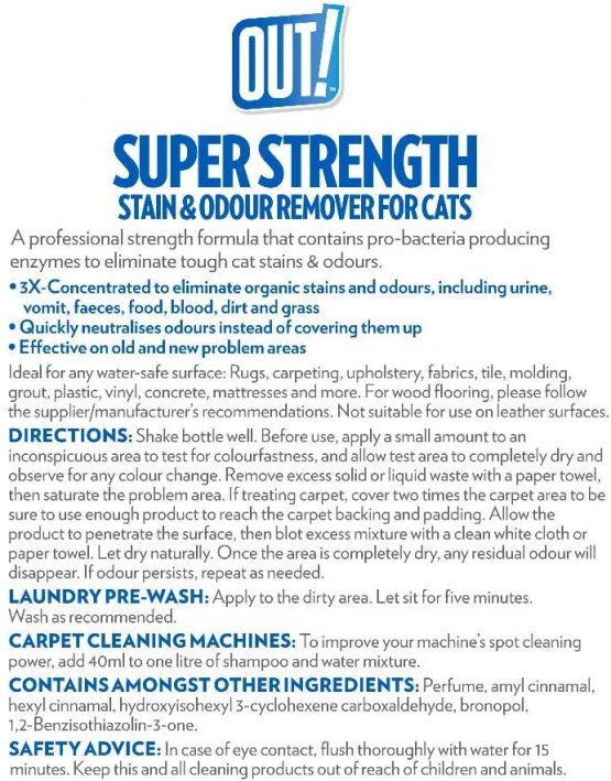 OUT! Super Strength Pet Stain and Odour Remover, 500 ml - Image 3