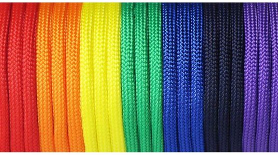 UOOOM 7 pcs Paracord Bracelet Cord Parachute Rainbow Rope Outdoor Survival Safe Rope Set for DIY Hand Woven 10 Feet - Image 4