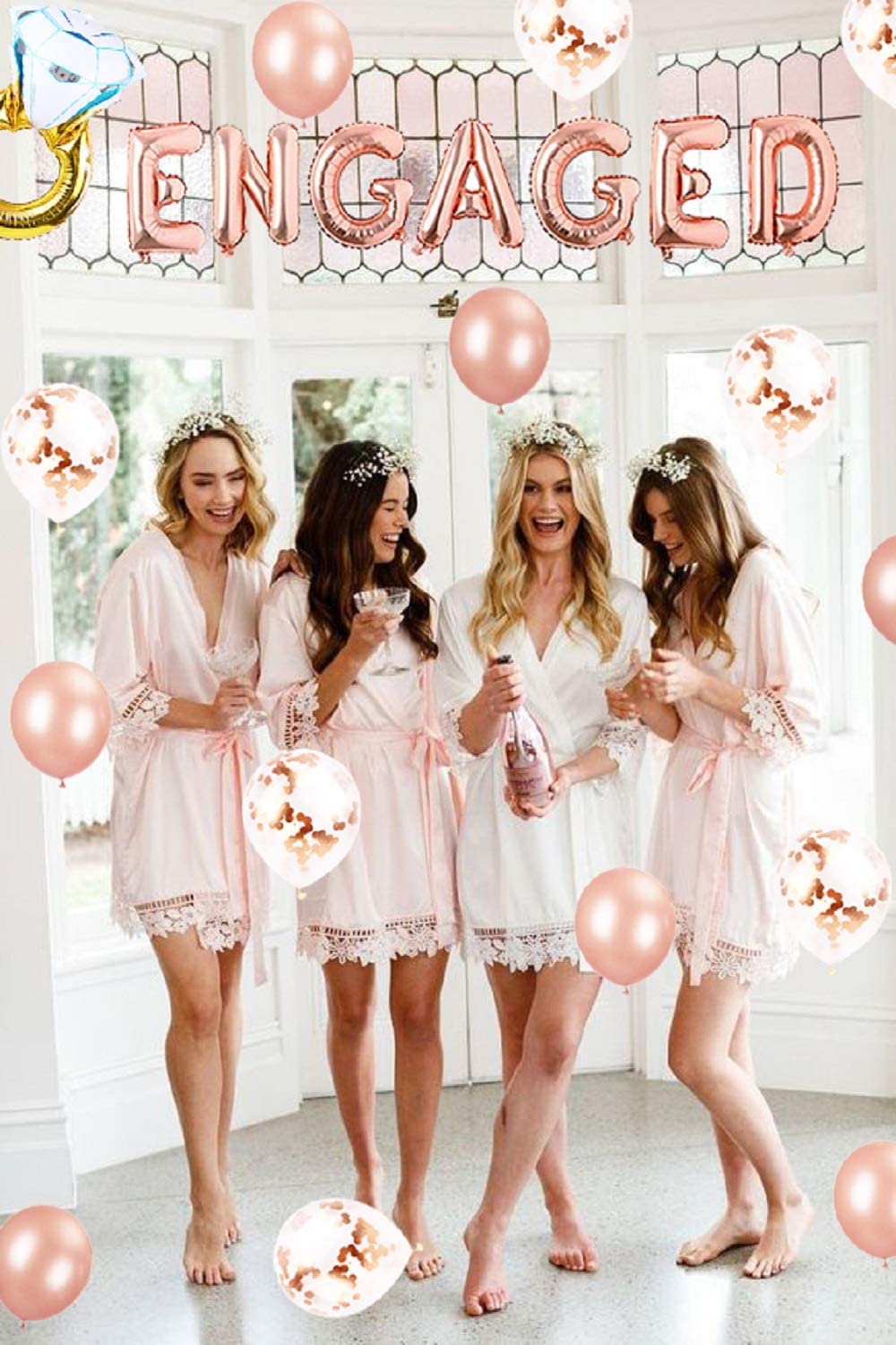 JeVenis Engaged Balloon Set Engagement Balloons Engagement Banner Engaged Banner Balloons Engaged Balloon Decor - Image 2