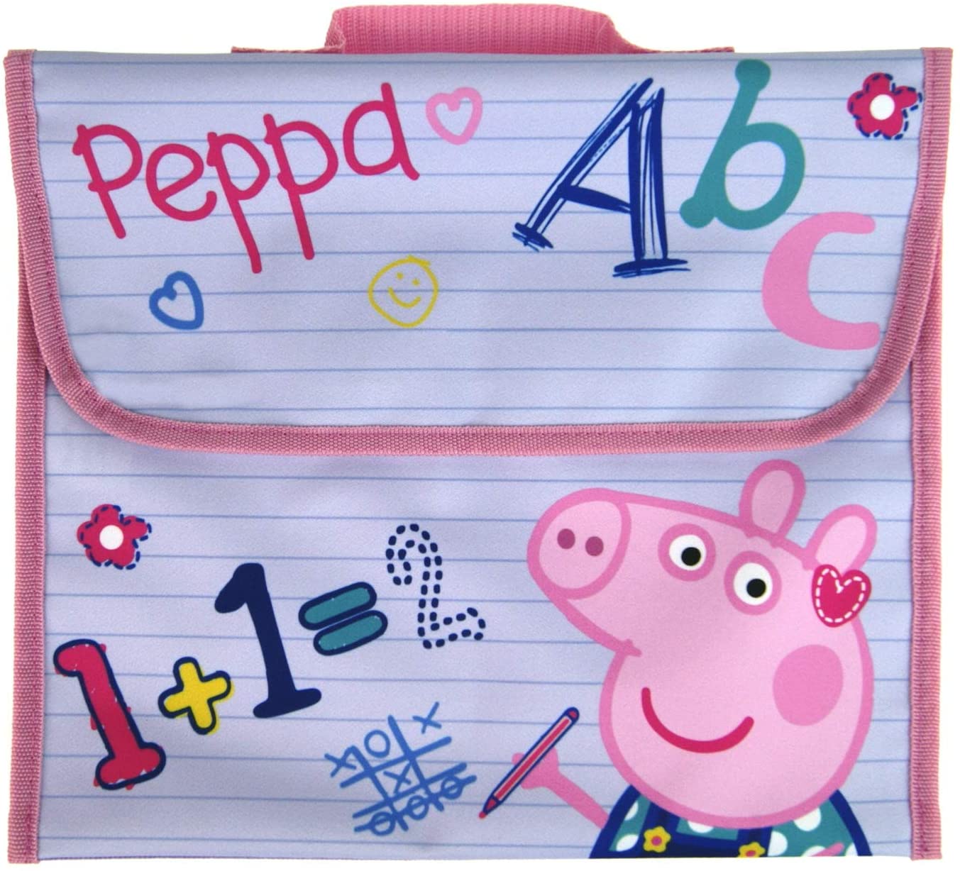 Girls Peppa Pig Primary School Reading Book Bag, Lilac