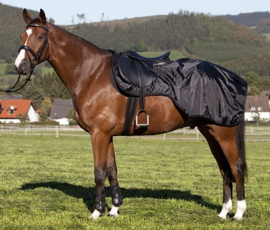 PFIFF 100247-60 Riding Cover for Full- and Warm-Blooded Horses Black
