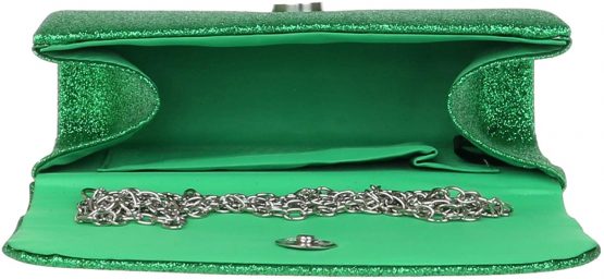 Girly Handbags Glitter Plain Clutch Bag - Image 4