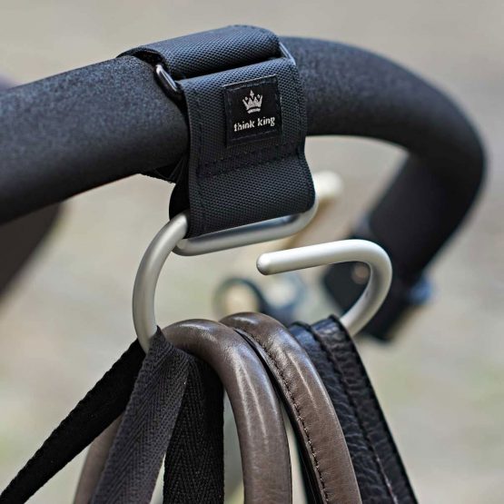 Jumbo Swirly Hook Black/ Gold Stroller Accessory - Image 4