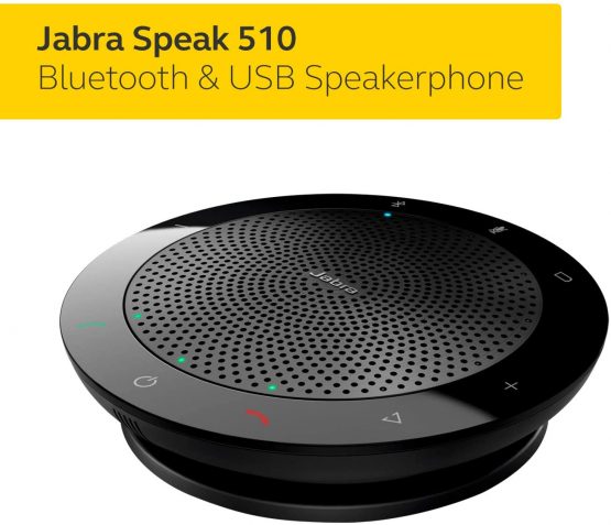 Jabra Speak 510 Speaker Phone - Unified Communications Certified Portable Conference Speaker with USB – Connect with Laptops, Smartphones and Tablets - Image 2