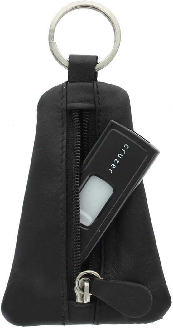 Ashlie Craft Logo Keyring with Zipped Leather Pouch ACK1 Pack of 5 Black - Image 4