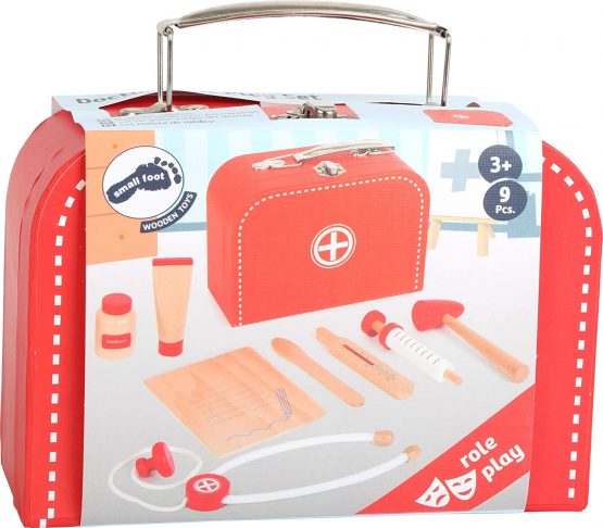 small foot 11183 Play set "doctor's case" made of wood, incl. syringe, stethoscope, thermometer and much more, from 3 years of age - Image 4