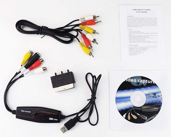 DIGITNOW! Video Capture Card Converts Hi8 VHS to Digital DVD for Windows/Mac, Video Grabber with Scart/AV Adapter - Image 4