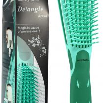 BESTOOL Detangling Brush for Black Natural Hair, Detangler Brush for Natural Black Hair Curly Hair Afro 3/4abc Texture, Faster and Easier Detangle Wet or Dry Hair with No Pain (Green)