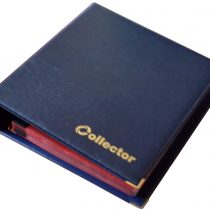 Collector Coin Album for 200 MEDIUM sizes coins 50p 50 pence £1 £2 €1 €2 - 10 pages and red dividers (200 Coins, Blue)