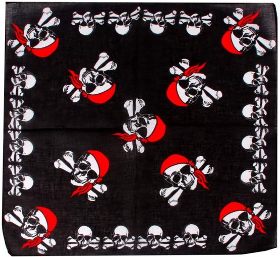 Beyond Dreams Set of 14 bandanas with pirate motif, headscarf, mouth guard, nose protection, pirate bandana, skull motif - Image 2