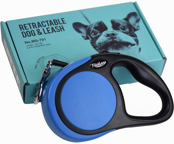 Fit4Less Retractable Dog Lead for Small and Medium Breed, lightweight handy but powerful pull, very convenient for your dog,cat under 20kgs(44lbs) (Orange) - Image 2