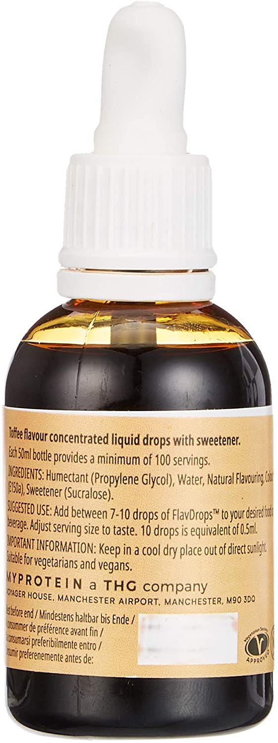 MYPROTEIN FlavDrops Toffee Flavour 50ml BigaMart