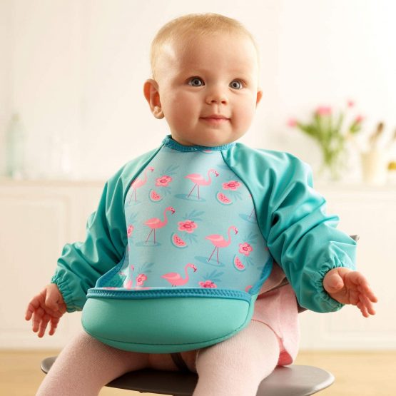 Bibetta Ultrabib Neoprene Bib with Raglan Sleeves for Babies - Image 2