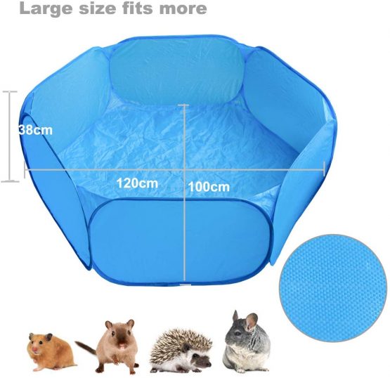 Heppurg Guinea Pig Playpen Indoor Run Pen Hamster Playpen Small Animal Play Pen Pet Pop up Playpen Exercise Yard Fence Portable C&C Cage Tent Cage - Image 2