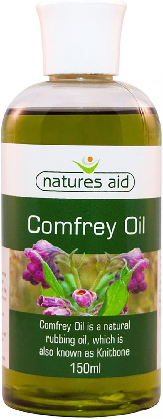 Natures Aid Comfrey Oil, 150 ml (Knitbone, Natural Rubbing Oil, Suitable for Vegetarians, Made in the UK), 5023652041509